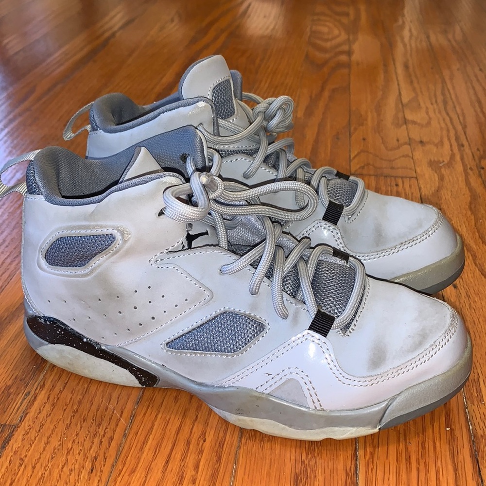 Jordan Flight Club 91 BP Wolf Grey Sneakers - Kids Size 1.5